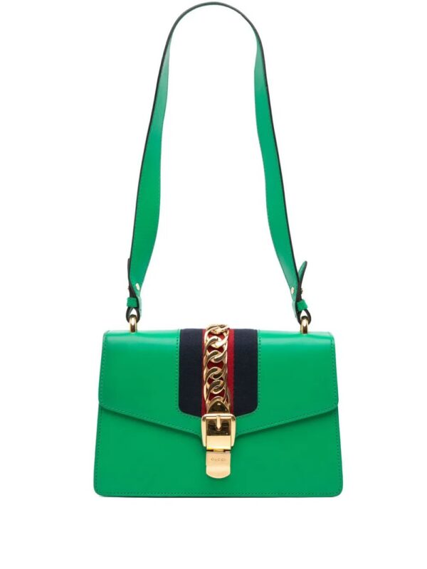 Gucci - Small Leather Sylvie satchel