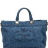 Prada - Denim Canapa Logo satchel