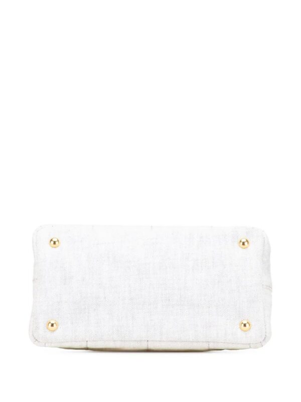Prada - Small Denim Canapa Logo satchel