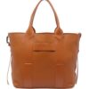 Hogan medium script-detail leather tote bag