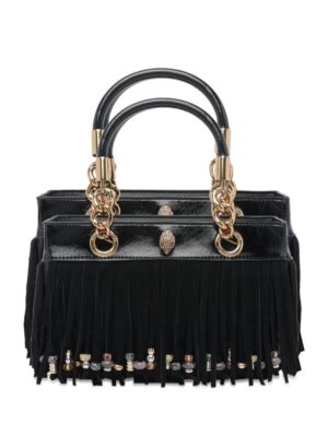 31667628_61041267_1000.jpg Kurt Geiger London fringe-embellished chain-handle tote bag