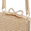 Self-Portrait crystal-embellished bow mini bag