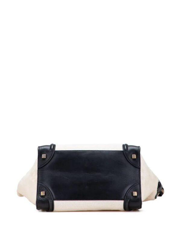 31670810_60992542_1000.jpg Céline Mini Canvas Tricolor Luggage tote bag