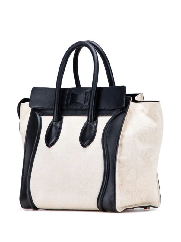 31670810_60992918_1000.jpg Céline Mini Canvas Tricolor Luggage tote bag