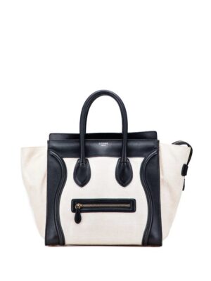 Céline Mini Canvas Tricolor Luggage tote bag