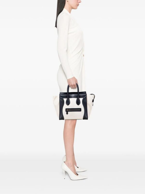 31670810_60994561_1000.jpg Céline Mini Canvas Tricolor Luggage tote bag