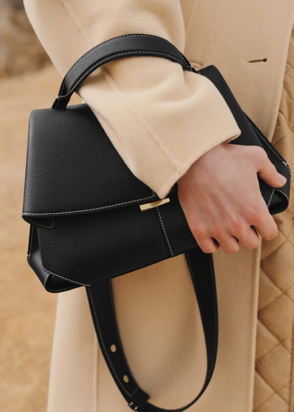 42_Daily_Bag_Noir-6290_2000x2800px.jpg Polène Mokki Edition Textured Black