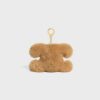49J663GSH-19PI_3_FALL25_W.jpg CELINE TRIOMPHE POM-POM CHARM IN Embroidered Shearling and Calfskin