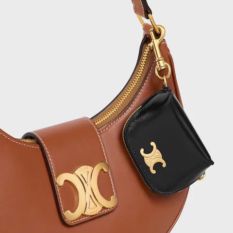 49J773GUD-38NO_4_FALL25_W.jpg CELINE MICRO TRIOMPHE CHARM IN Shiny Calfskin