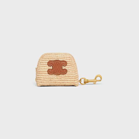 CELINE MICRO TRIOMPHE CHARM IN Raffia