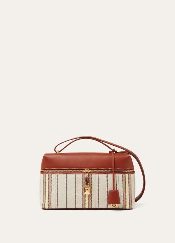 FAP5278_F6XA_MEDIUM_ab0313ee-1170-4ebe-bd65-a8c775429812.jpg Loro Piana Extra Bag L27 Linen, Calfskin