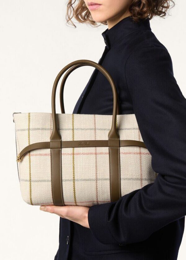 Loro Piana Ghiera Shopper Small Linen