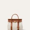 FAP7611_B567_MEDIUM_f6d4a987-a1d5-4740-aa8d-b943b686e7c0.jpg Loro Piana Loom bag L25 Cotton, Calfskin