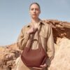 Polène Cyme Mini Edition Textured Cognac