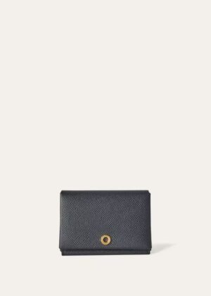 Loro Piana Ghiera Card Holder Textured Calfskin