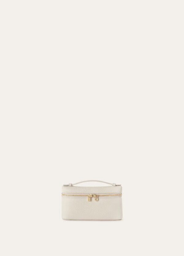 Loro Piana Extra Pocket Mini Pouch Grained Calfskin