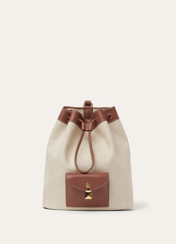 asdasd_98c978f7-6663-4bd9-8580-f5b7f1427ab9.jpg Loro Piana Extra Drawstring backpack L27 Cotton, Linen