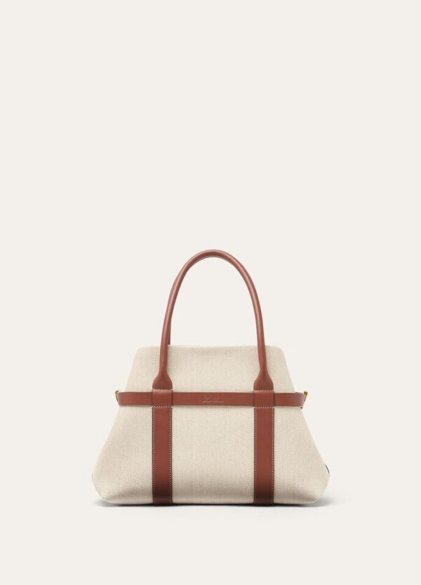 ddds.jpg Loro Piana Ghiera Shopper Small Cotton, Linen