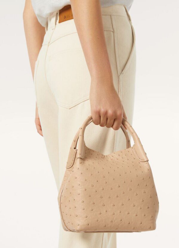 Loro Piana Small Bale bag Ostrich Leather