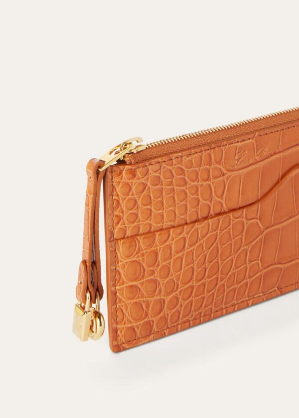 Loro Piana Extra Zip Pouch Alligator Leather