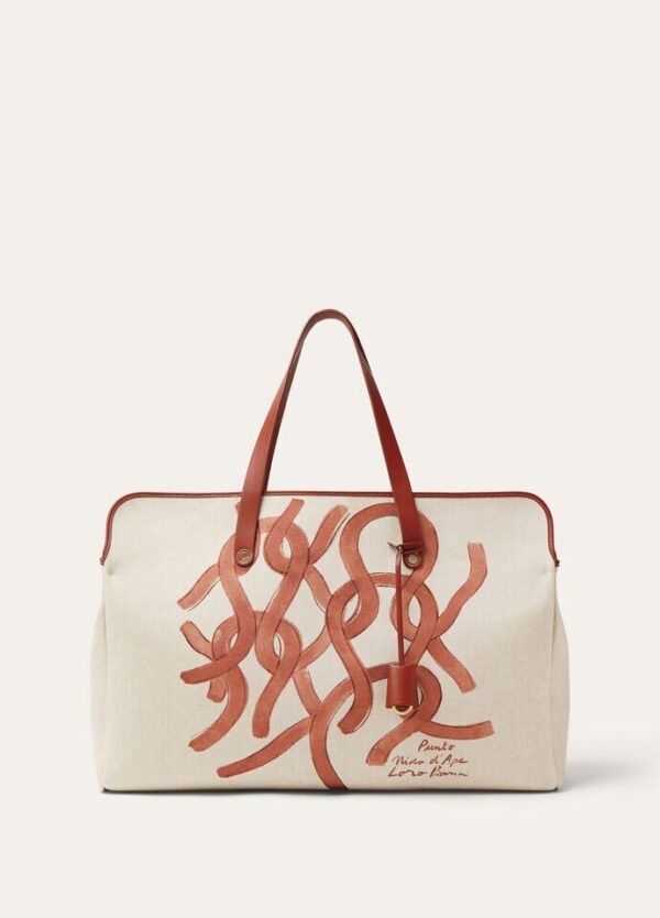dw_9fc6c20a-acff-4ad6-afe3-b05534f25df8.jpg Loro Piana Laguna Shopper bag Cotton, Linen, Calfskin