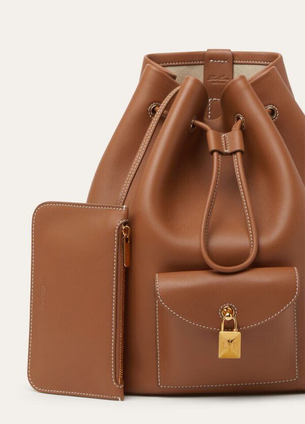Loro Piana Extra Drawstring backpack L27 Calfskin