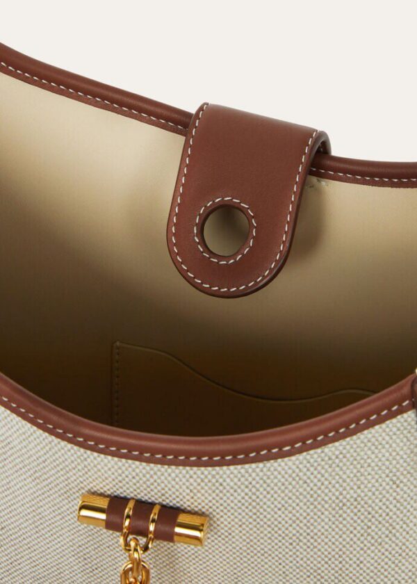 fdfg.jpg Loro Piana Medium Bobbin bag Cotton, Linen