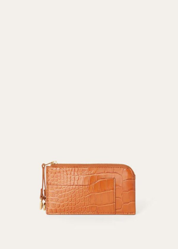 Loro Piana Extra Zip Pouch Alligator Leather