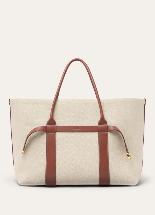 gww.jpg Loro Piana Ghiera Shopper Large Linen, Cotton