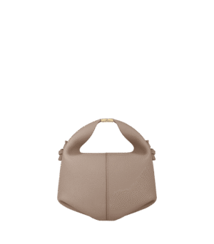 packshot-front_beri-bandouliere-taupe-grain.png Polène Béri Edition Textured Taupe