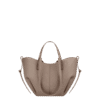 packshot-front_cyme-mini-taupe-grain.png Polène Cyme Mini Edition Textured Taupe