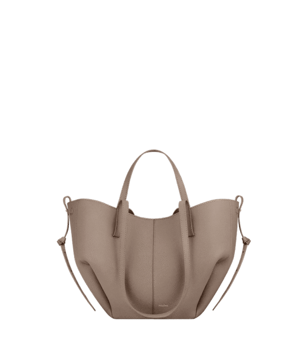 packshot-front_cyme-mini-taupe-grain.png Polène Cyme Mini Edition Textured Taupe