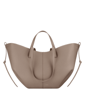 packshot-front_cyme-taupe-grain.png Polène Cyme Edition Textured Taupe