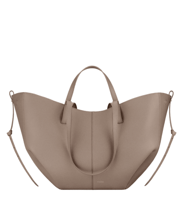 packshot-front_cyme-taupe-grain.png Polène Cyme Edition Textured Taupe