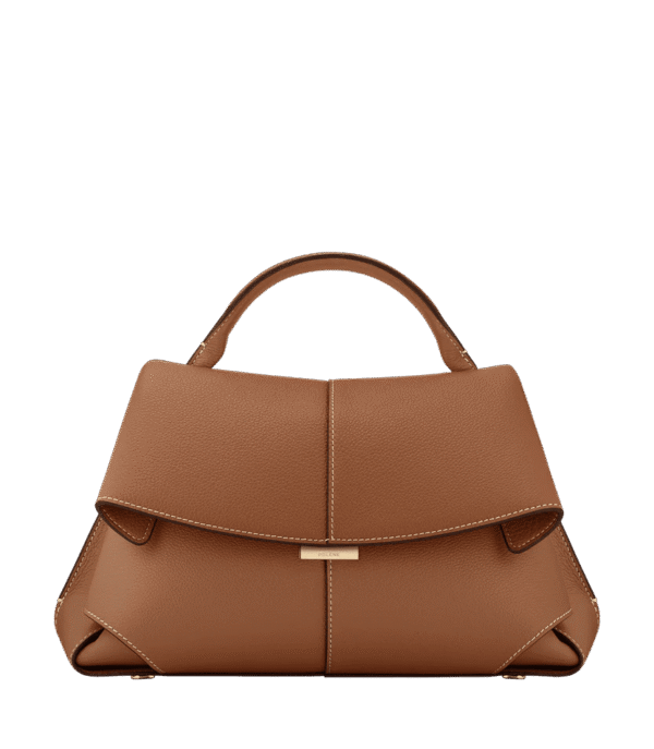 packshot-front_daily-bag-camel.png Polène Mokki Edition Textured Came