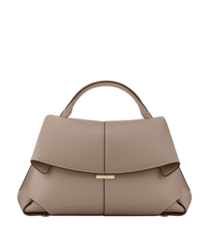 packshot-front_daily-bag-taupe.png Polène Mokki Edition Textured Taupe