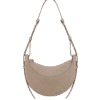 packshot-front_numero-dix-taupe-croco-nubuck.png Polène Numéro Dix Edition Crocodile Nubuck Taupe