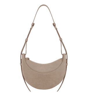packshot-front_numero-dix-taupe-croco-nubuck.png Polène Numéro Dix Edition Crocodile Nubuck Taupe
