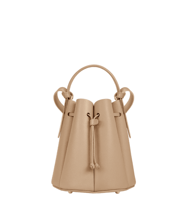 packshot-front_numero-huit-mini-beige-grain.png Polène Numéro Huit Mini Edition Textured Beige