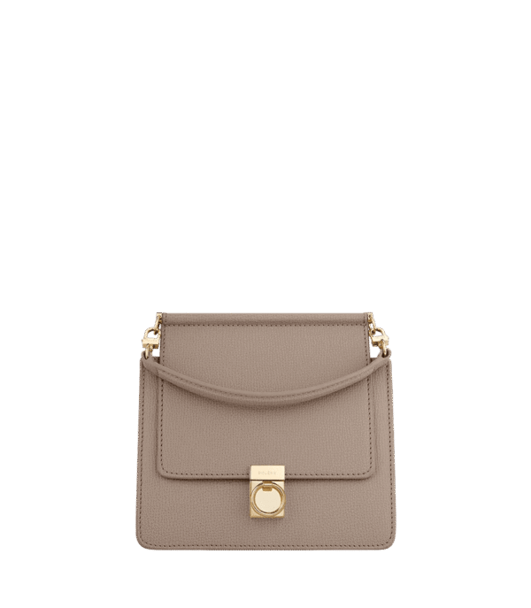 packshot-front_numero-sept-mini-taupe-grain.png Polène Numéro Sept Mini Edition Textured Taupe