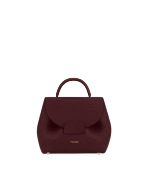 packshot-front_numero-un-nano-bordeaux-grain.png Polène Numéro Un Nano Edition Textured Burgundy