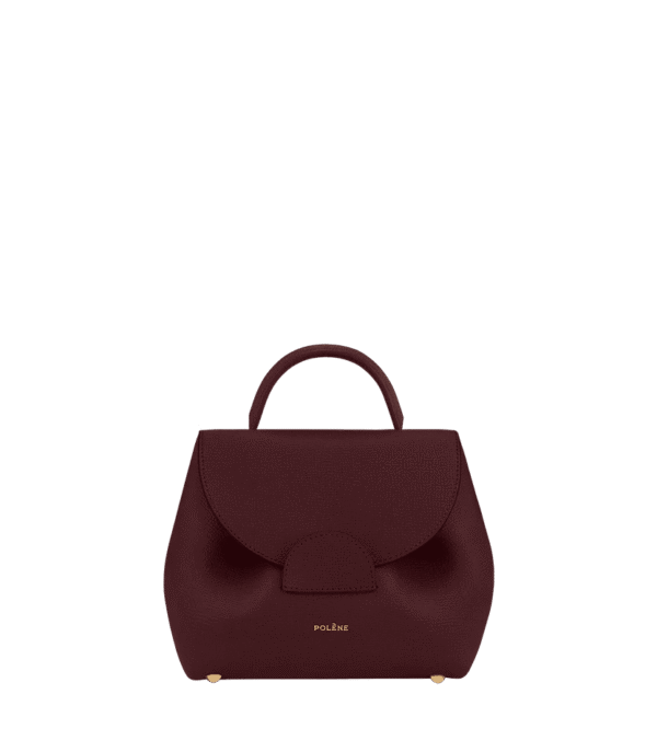 packshot-front_numero-un-nano-bordeaux-grain.png Polène Numéro Un Nano Edition Textured Burgundy