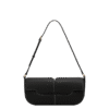 Polène Osmo Edition Smooth Black with Ecru Stitching