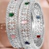 rubans-rhodium-plated-multicolor-cubic-zirconia-studded-premium-bangles-bangles-bracelets-1127509957.jpg Rubans Rhodium-Plated Multicolor Cubic Zirconia Studded Premium Bangles