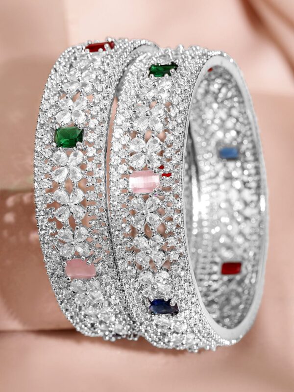 rubans-rhodium-plated-multicolor-cubic-zirconia-studded-premium-bangles-bangles-bracelets-1127509957.jpg Rubans Rhodium-Plated Multicolor Cubic Zirconia Studded Premium Bangles