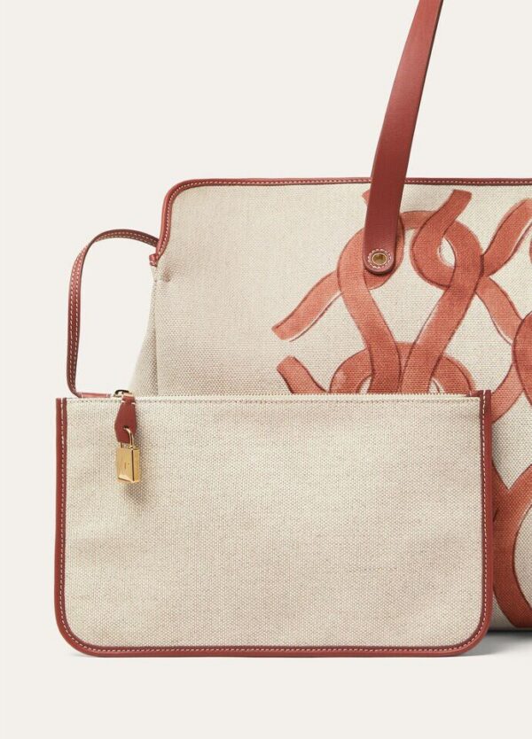 w_0490d0ab-aecd-4854-b2ec-bcfa1504244a.jpg Loro Piana Laguna Shopper bag Cotton, Linen, Calfskin