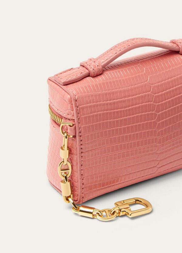 Loro Piana Extra Pocket Charm Lizard Leather
