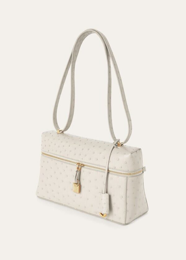 zxcsd.jpg Loro Piana Extra Bag L27 Ostrich Leather