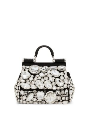 22017203_51969150_1000.jpg Dolce & Gabbana mini Sicily crystal-embellished tote bag
