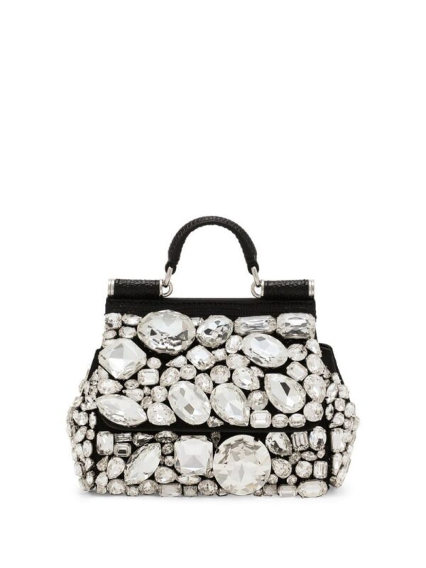 22017203_51969150_1000.jpg Dolce & Gabbana mini Sicily crystal-embellished tote bag